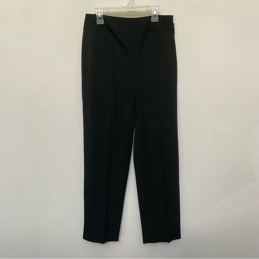 Talbots Petite Stretch Black Side Zip Formal Dress Pants Size 4 Office Career